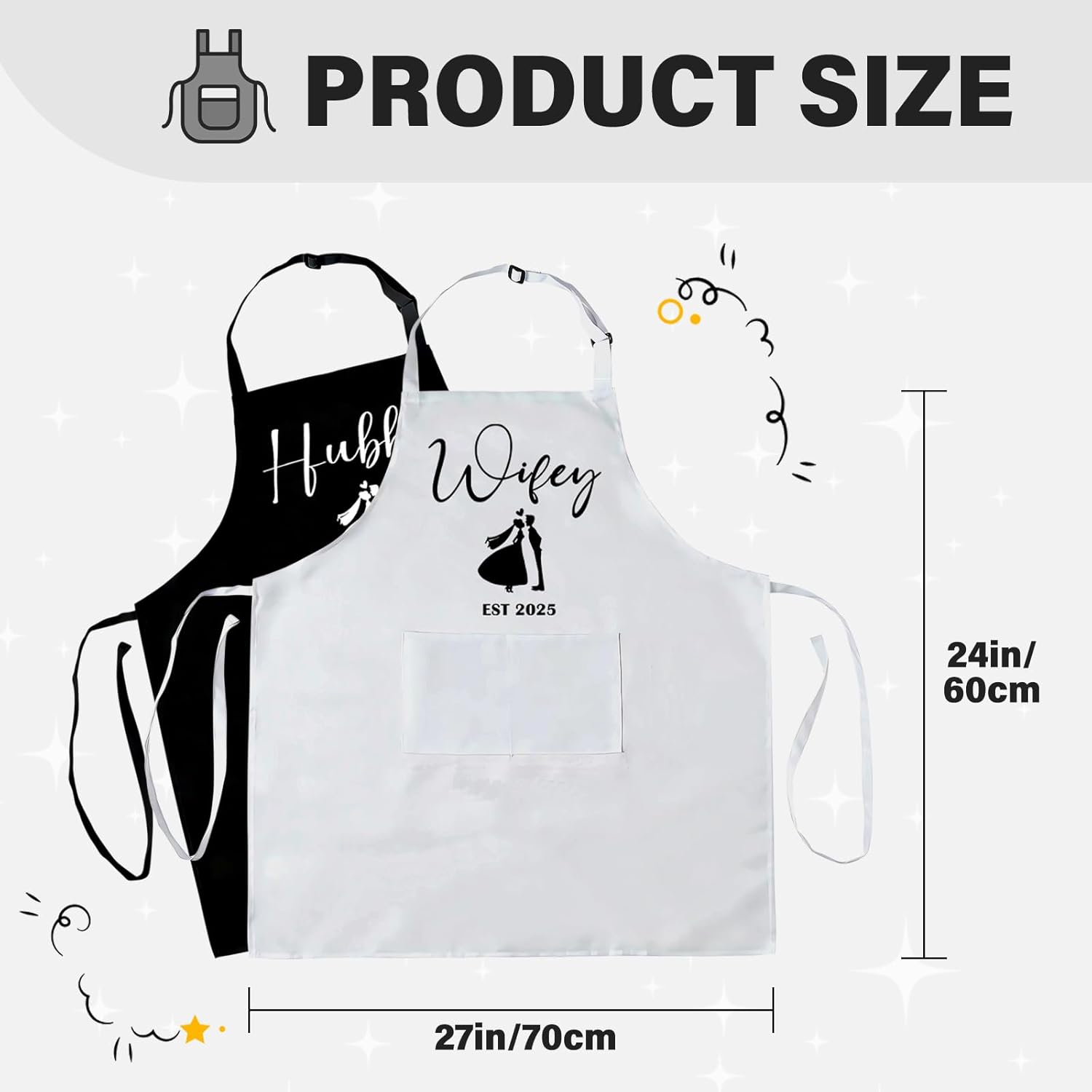 Couple Gifts Funny Aprons for Couple Wedding Engagement Gifts