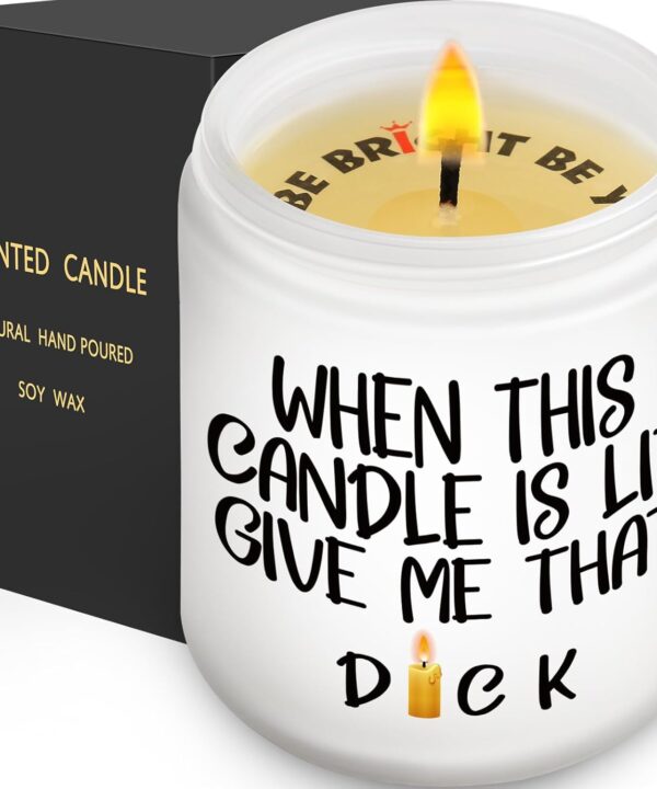 AWIZ Gifts for Husband, Boyfriend, Lavender Scented Candle - Valentine's Day Gifts for Women, Galentines Day Gift, Thinking of You, Thoughtful Gift, Funny Anniversary Birthday Present for Men, Him