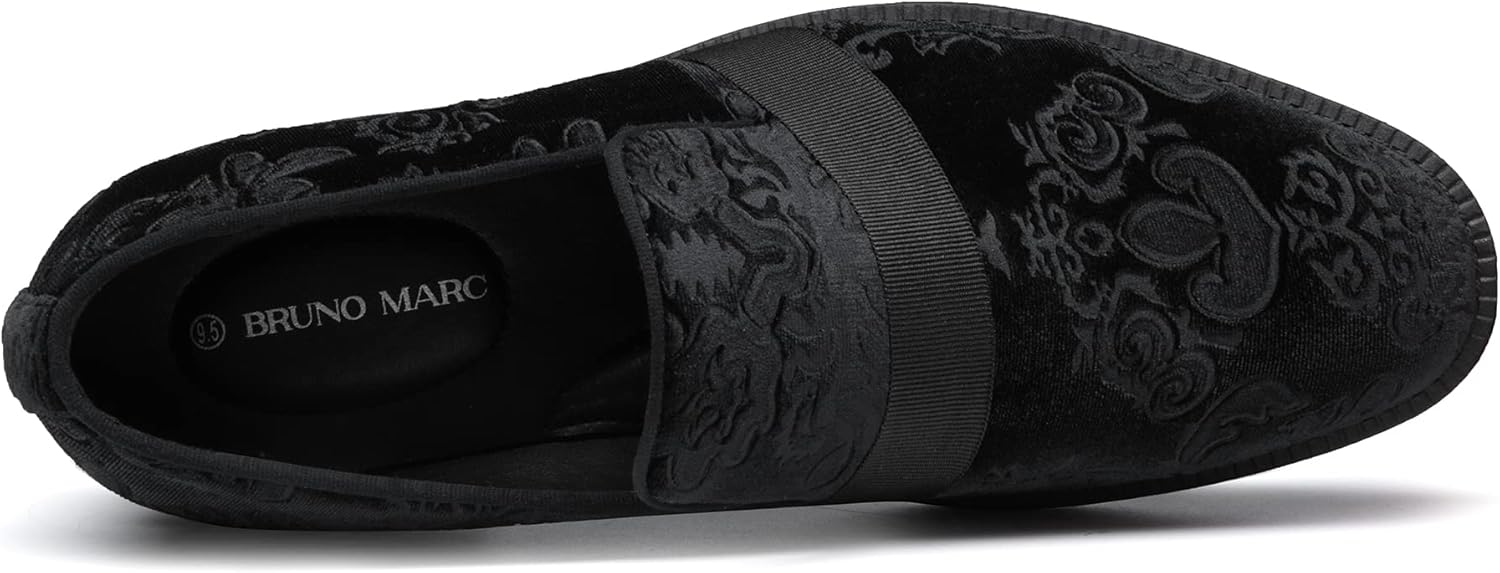 Bruno Marc Mens Dress Tuxedo Shoe Slip-on Classic Patent Leather Loafers