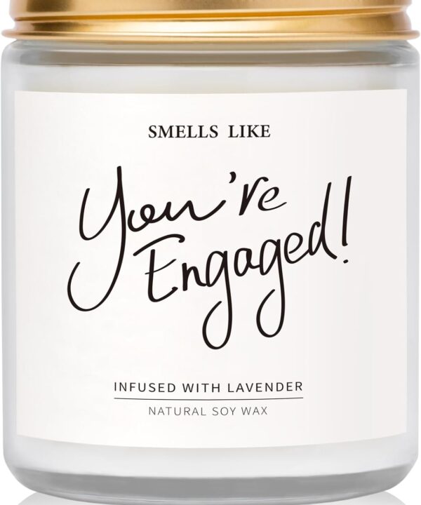 Engagement Gifts for Couples - Lavender Scented Candles, Gift for Newly Engaged Couples, Engagement Gifts for Her, Women, Best Engaged Gift