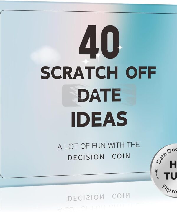 Valentines Day Gifts for Him Her Boyfriend Girlfriend, 40 Scratch Off Date Ideas Bridal Shower Gifts, Stocking Stuffers Anniversary Engagement Wedding Present for Men Women Husband Wife Couple Games