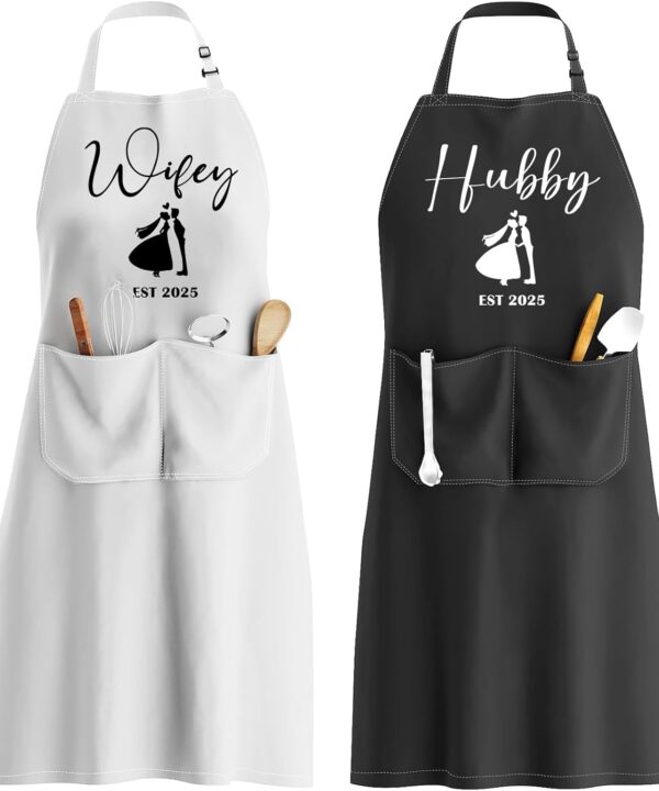 Couple Gifts Funny Aprons for Couple Wedding Engagement Gifts