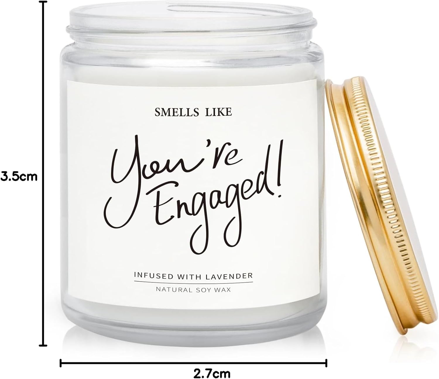 Engagement Gifts for Couples – Lavender Scented Candles, Gift for Newly Engaged Couples, Engagement Gifts for Her, Women, Best Engaged Gift