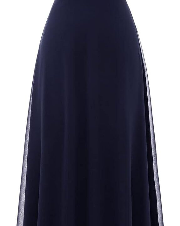 DRESSTELLS Womens Formal Dresses for Wedding Guest Bridesmaid Long Prom Empire Waist Lace Dress Evening Gown 2025