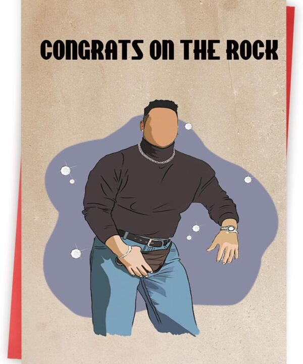 Unique Engagement Cards Gifts for Couples Women Men, Congratulations Wedding Card for Friends