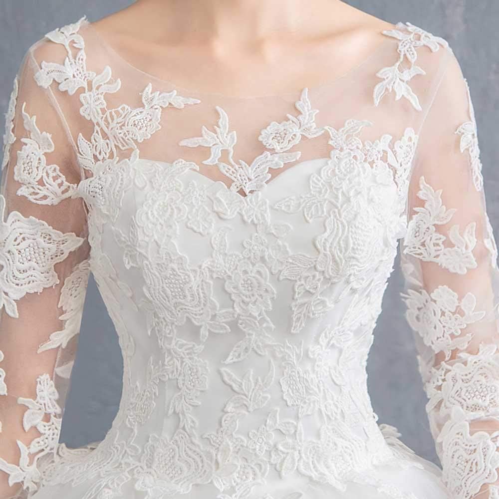 Embroidered Wedding Dress Womens Maxi Long Evening Prom Dresses Formal Party Cocktail Gowns Pretty Gown,White,M