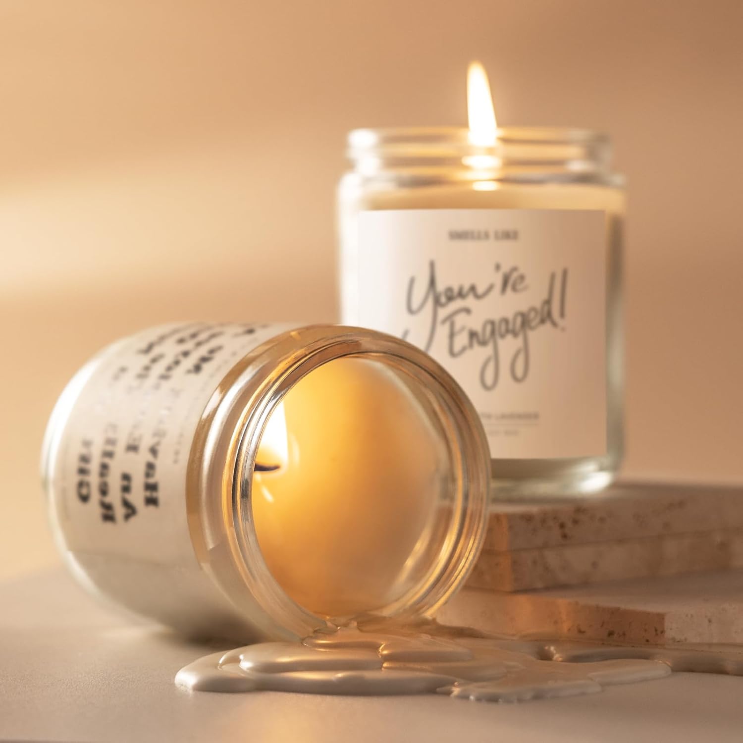 Engagement Gifts for Couples – Lavender Scented Candles, Gift for Newly Engaged Couples, Engagement Gifts for Her, Women, Best Engaged Gift