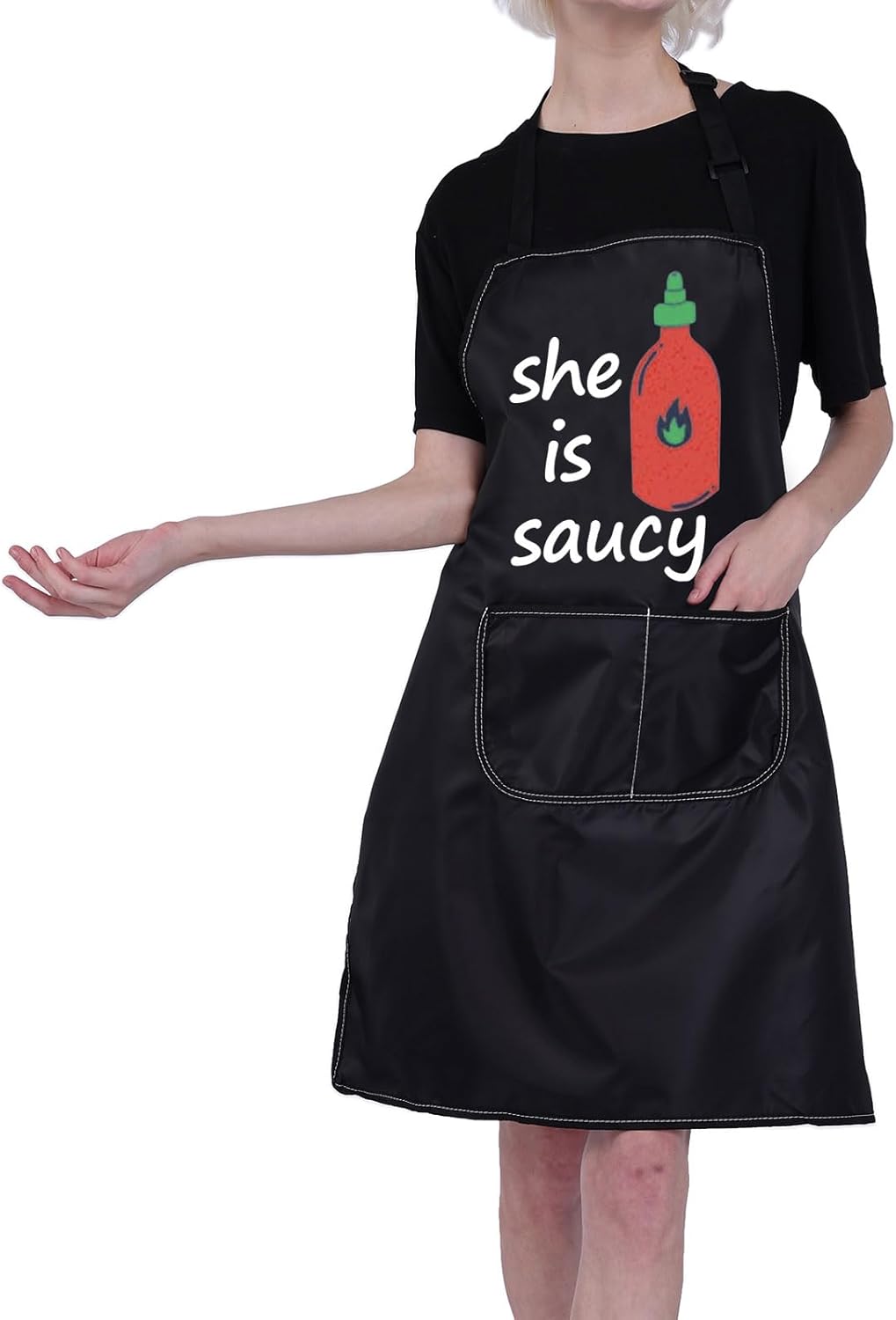 BNQL Mr And Mrs Apron Set Matching Couples Aprons Set Im Hot She Is Saucy Apron His And Hers Gifts Bbq Cooking Wedding Aprons