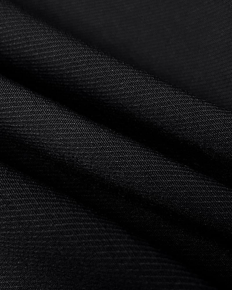 CHICME Bodycon Midi Dress for Women 2025 Mesh Puff Sleeve Slit Work Cocktail Wedding Dresses with Belt