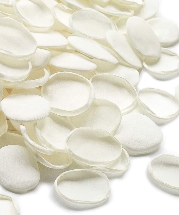 Floroom 300pcs Rose Petals Ivory Faux Silk Flower Petals for Wedding Flower Girl Basket White Aisle Scatter Dinner Table Centerpieces Party Confetti Bridal Shower Romantic Night Decoration