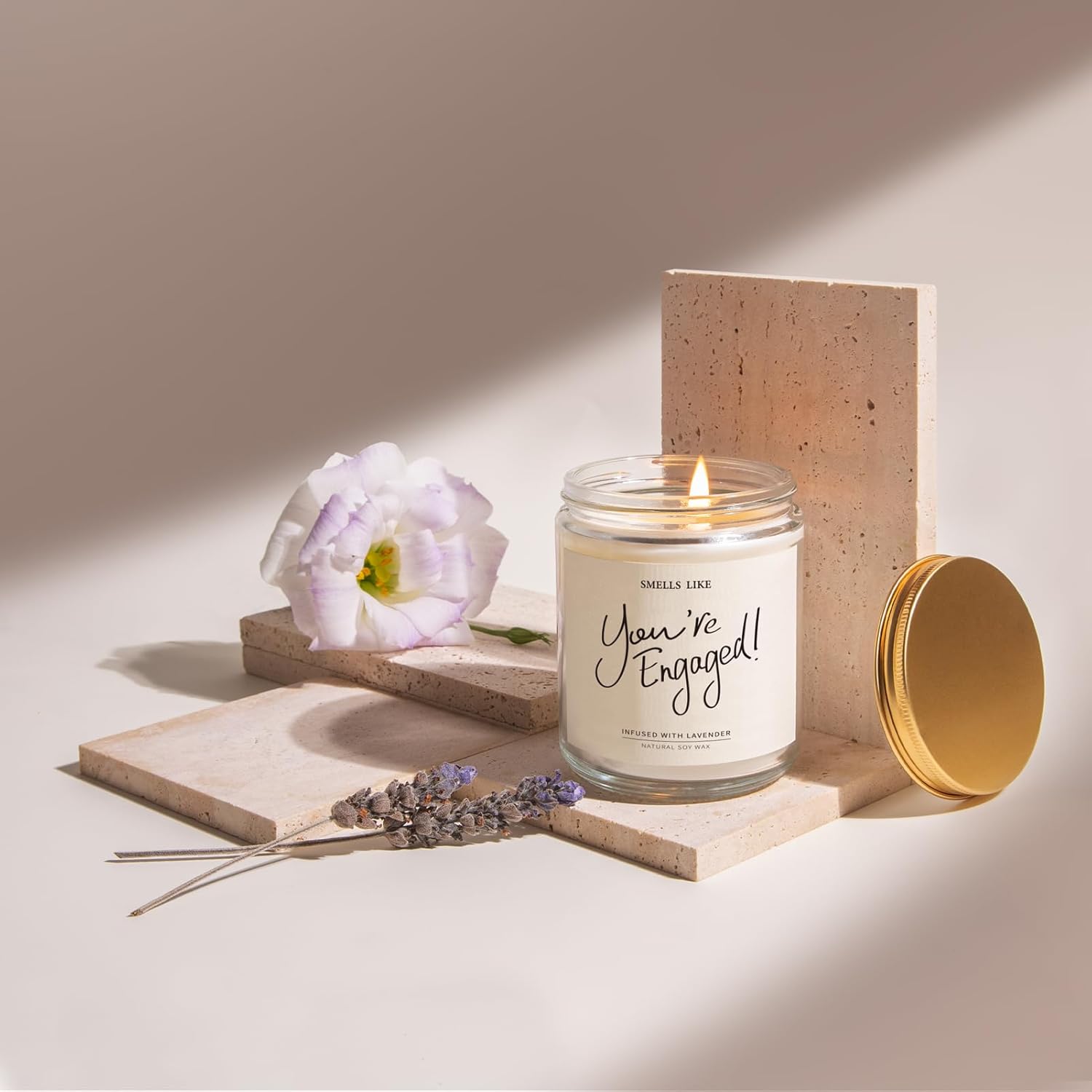 Engagement Gifts for Couples – Lavender Scented Candles, Gift for Newly Engaged Couples, Engagement Gifts for Her, Women, Best Engaged Gift