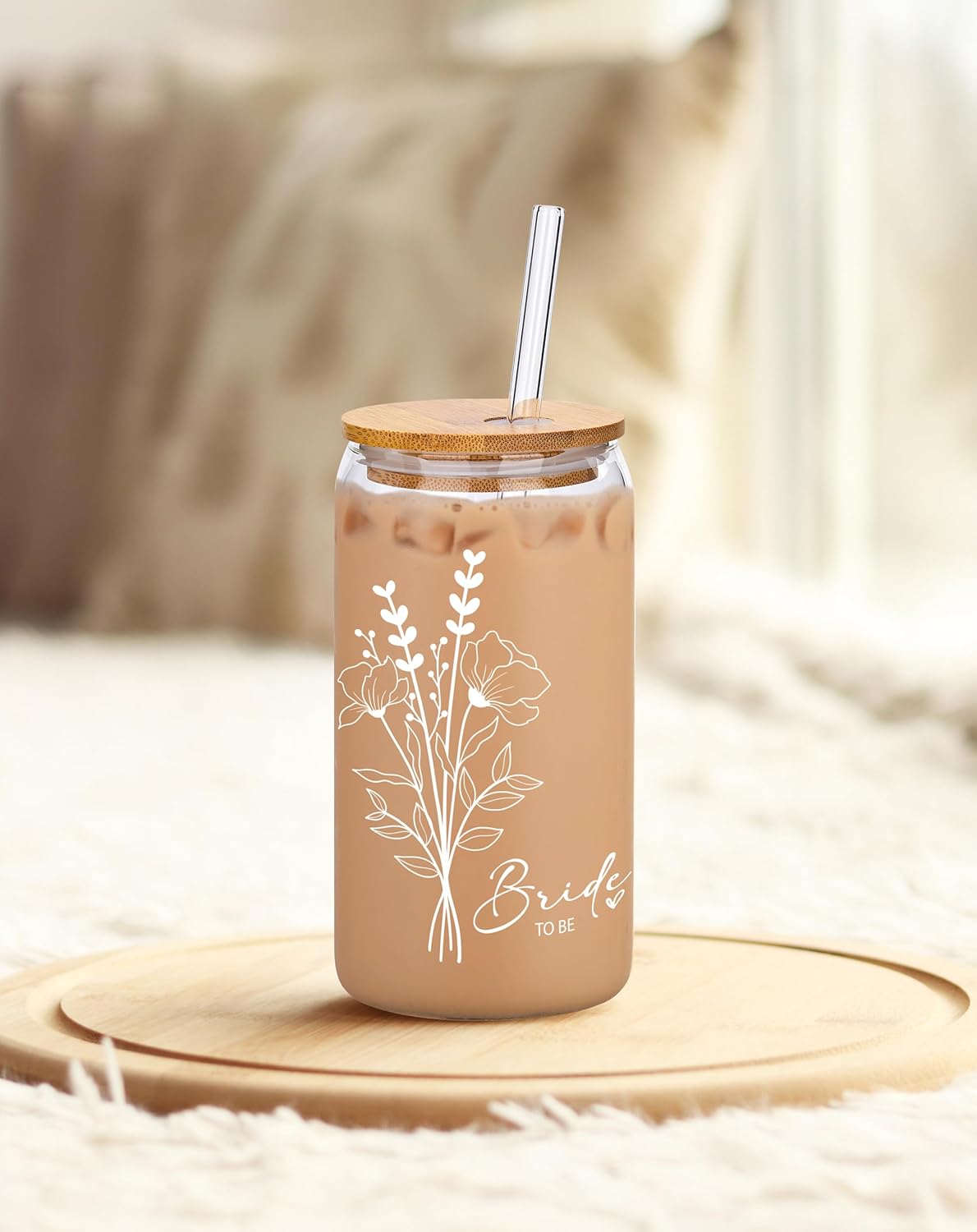 Glass Cup – Engagement & Bridal Shower Gift Ideas for Bride, Bachelorette & Fiance