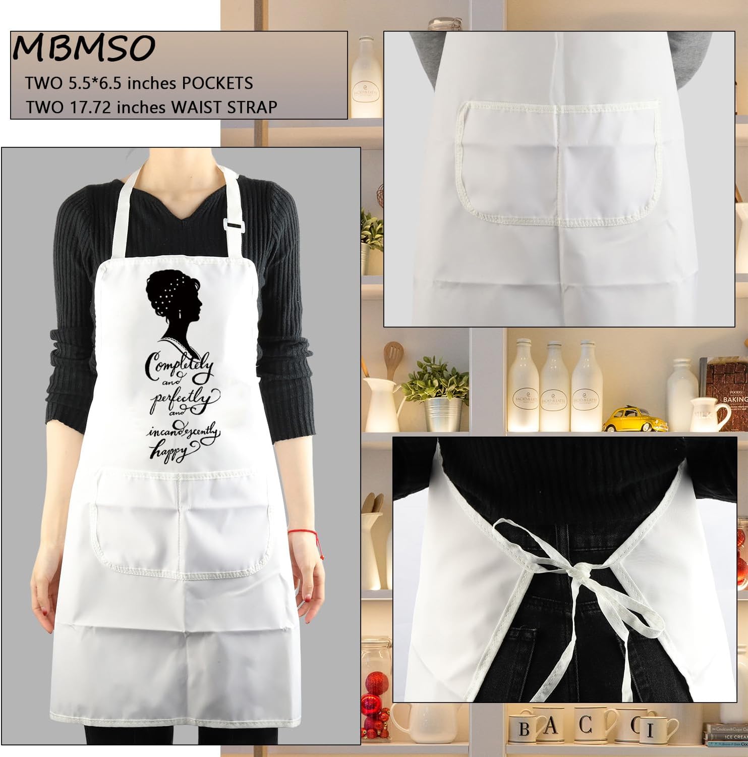 MBMSO Pride Prejudice Gift Darcy and Elizabeth Couples Kitchen Aprons Matching Wedding Gift for His Hers Aprons Mr Mrs Aprons