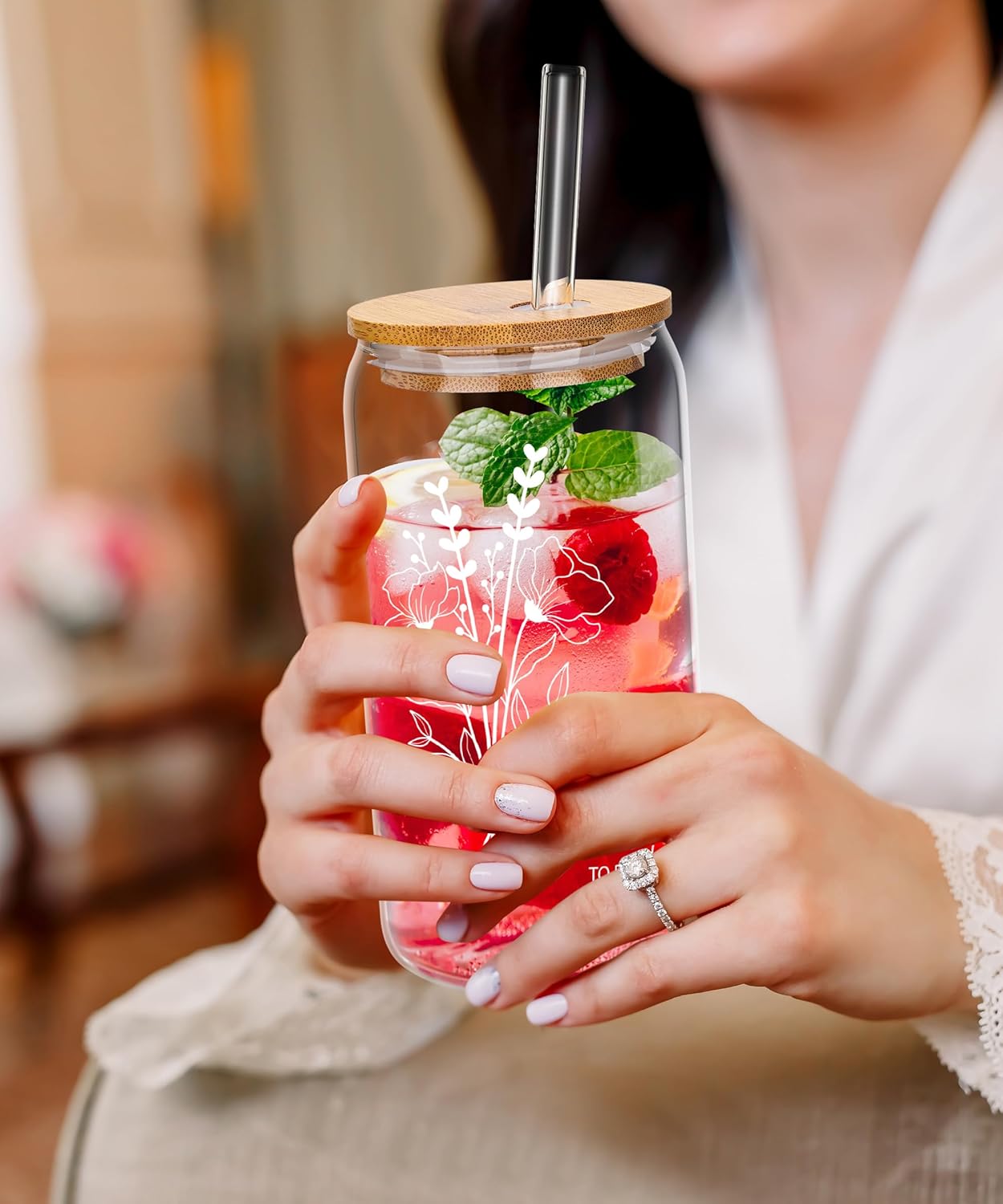 Glass Cup – Engagement & Bridal Shower Gift Ideas for Bride, Bachelorette & Fiance