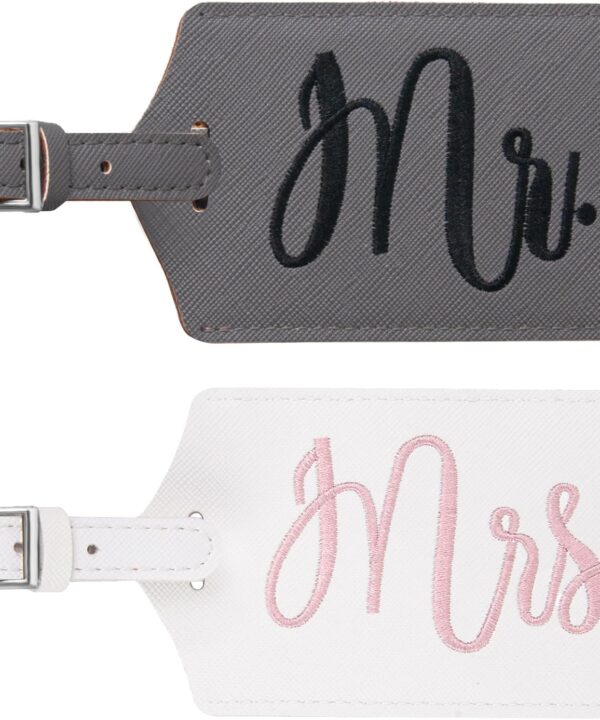 Mr and Mrs Tags, Wedding Gifts for Couples 2026, Personalized Engagement Gifts for Couples, Bridal Shower Gift for Newlyweds, Bride and Groom Travel Essentials