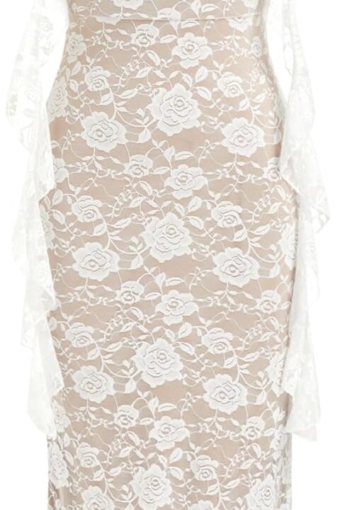 CIDER Formal Dresses for Women Wedding Guest Dresses Summer Maxi Dress Sleeveless Mesh Ruffle Cocktail Dress Elegant Outfits