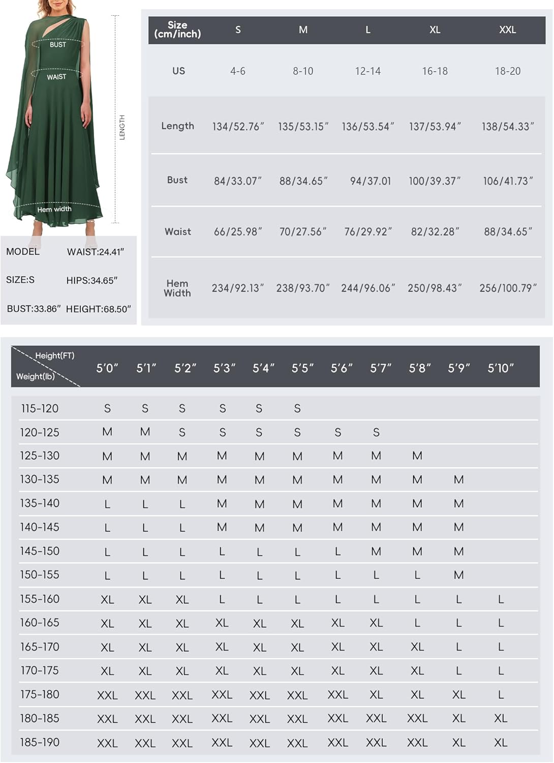 Lrady Womens Elegant Evening Gowns Crewneck One Shoulder Flowy Aline Wedding Guest Party Formal Maxi Dresses with Cape