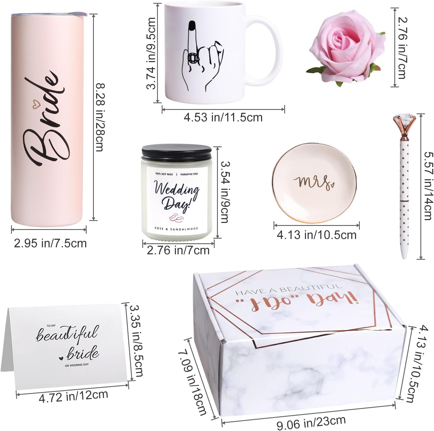 Bride To Be Gifts Box, Bridal Shower, Bachelorette Gifts For Bride, Engagement Gift For Her, Wedding Gift For Bride, Bachelor Party Gifts, Stainless Steel Tumbler Cup, Mug, Scented Candle – (Pink)
