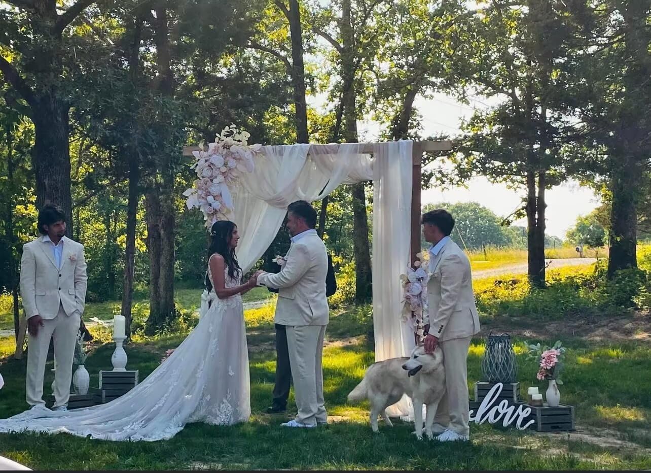 Bofan 2 Piece Linen Suits for Men Slim Fit Casual Beach Wedding Summer Grooms Groomsmen Linen Blazer Pants Suit