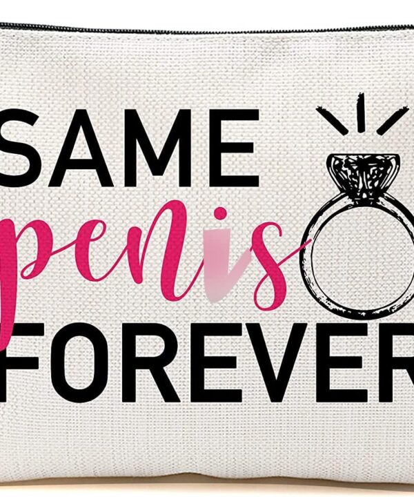 Blue Leaves Fun Bridal Shower Gifts,Fun Engagement Gifts,Bridal Shower Gifts for Bride,Bachelorette Party Gifts- Toiletry bag, Makeup Bag Gifts