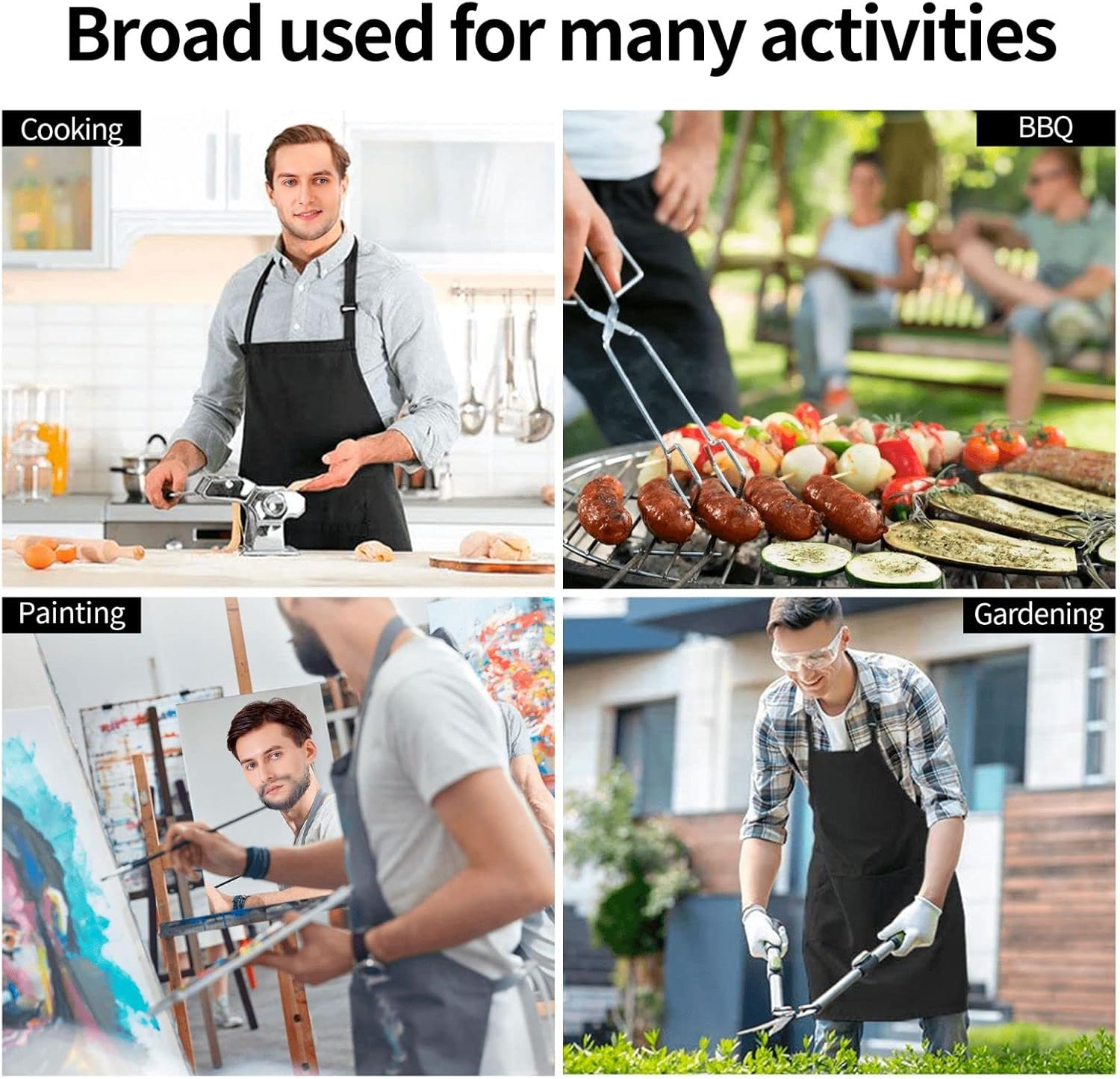 Mr Mrs Aprons for Cooking Women Mens Apron Couple Gifts for Anniversary, Fathers Day, Birthday, Wedding Gifts for Couples,His Hers Gifts,Bridal Shower Engagement Gifts