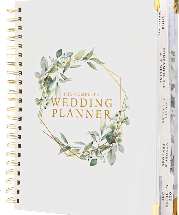 Your Perfect Day Wedding Planner Book and Organizer - Wedding Planner Book - Bridal Planning Binder with Countdown Calendar - Bride Gifts - (FLORAL)