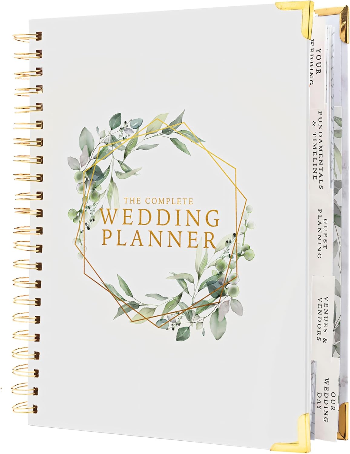 Your Perfect Day Wedding Planner Book and Organizer - Wedding Planner Book - Bridal Planning Binder with Countdown Calendar - Bride Gifts - (FLORAL)