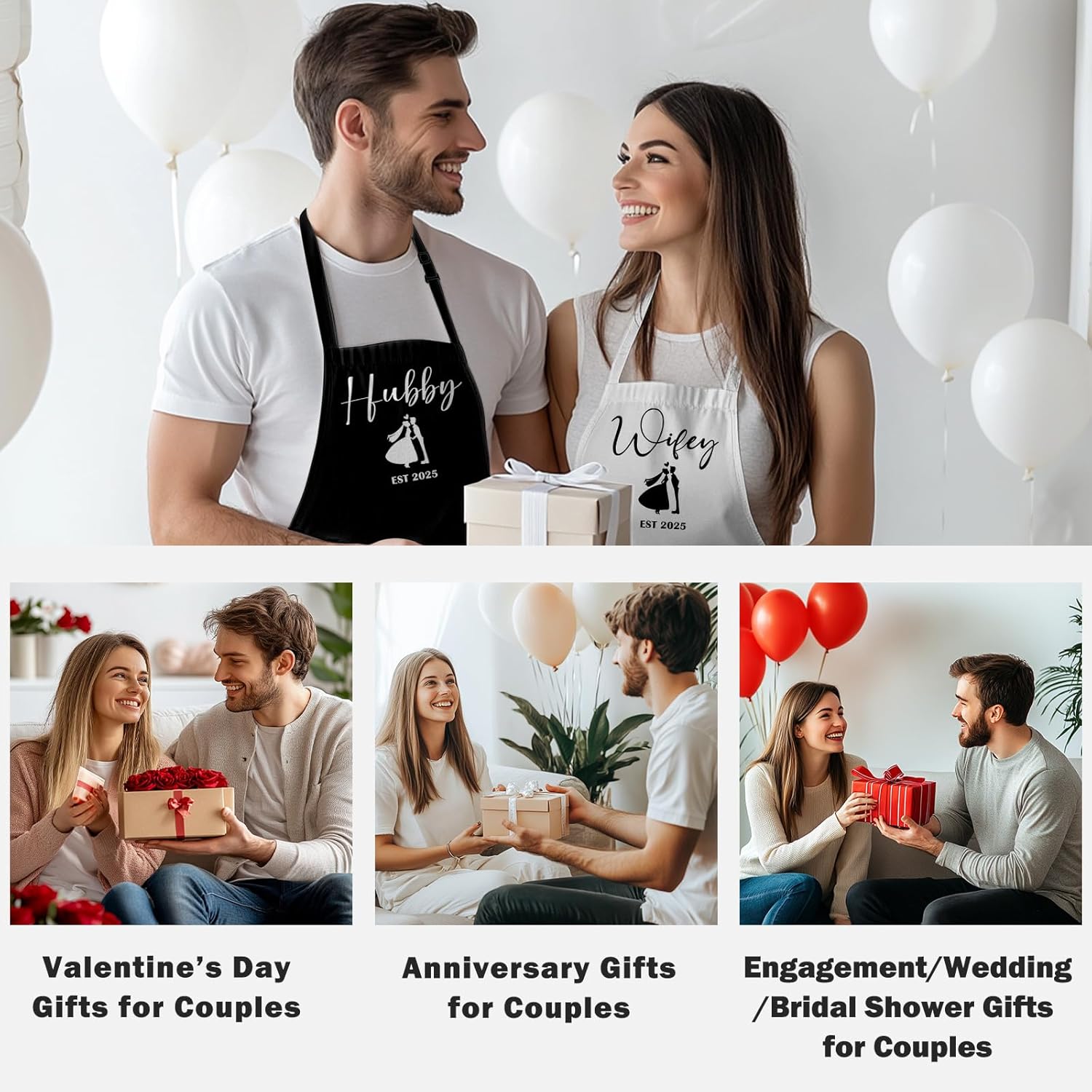 Couple Gifts Funny Aprons for Couple Wedding Engagement Gifts