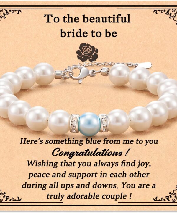 MANVEN Something Blue for Bride to Be Bridal Shower Gifts for Bride to Be