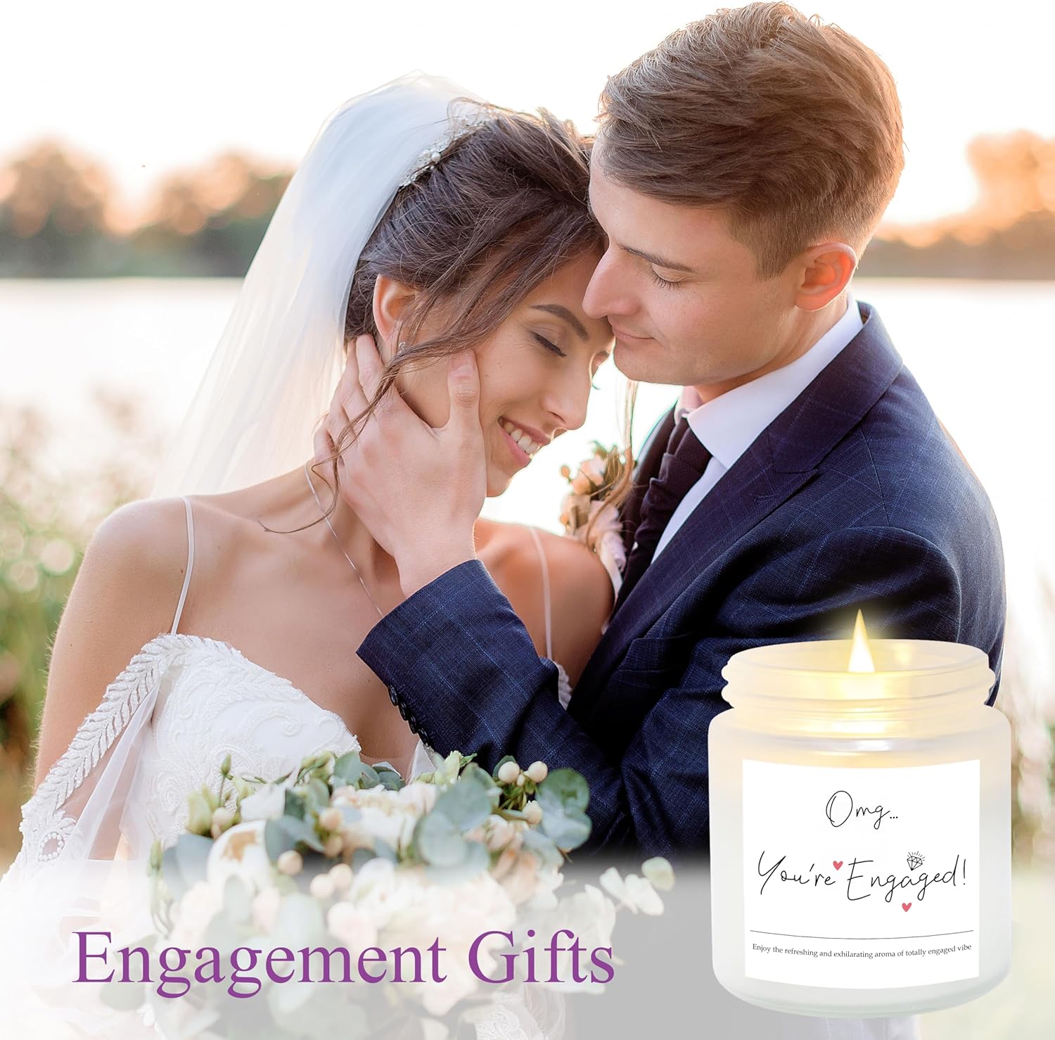 JoycuFF Engagement Gifts for Women Couples, Cool Gifts for Newly Engaged Couples Fiancee Future Mrs Bride to Be Bridal Shower Gift Engagement Gift for Her Women Glass Cup