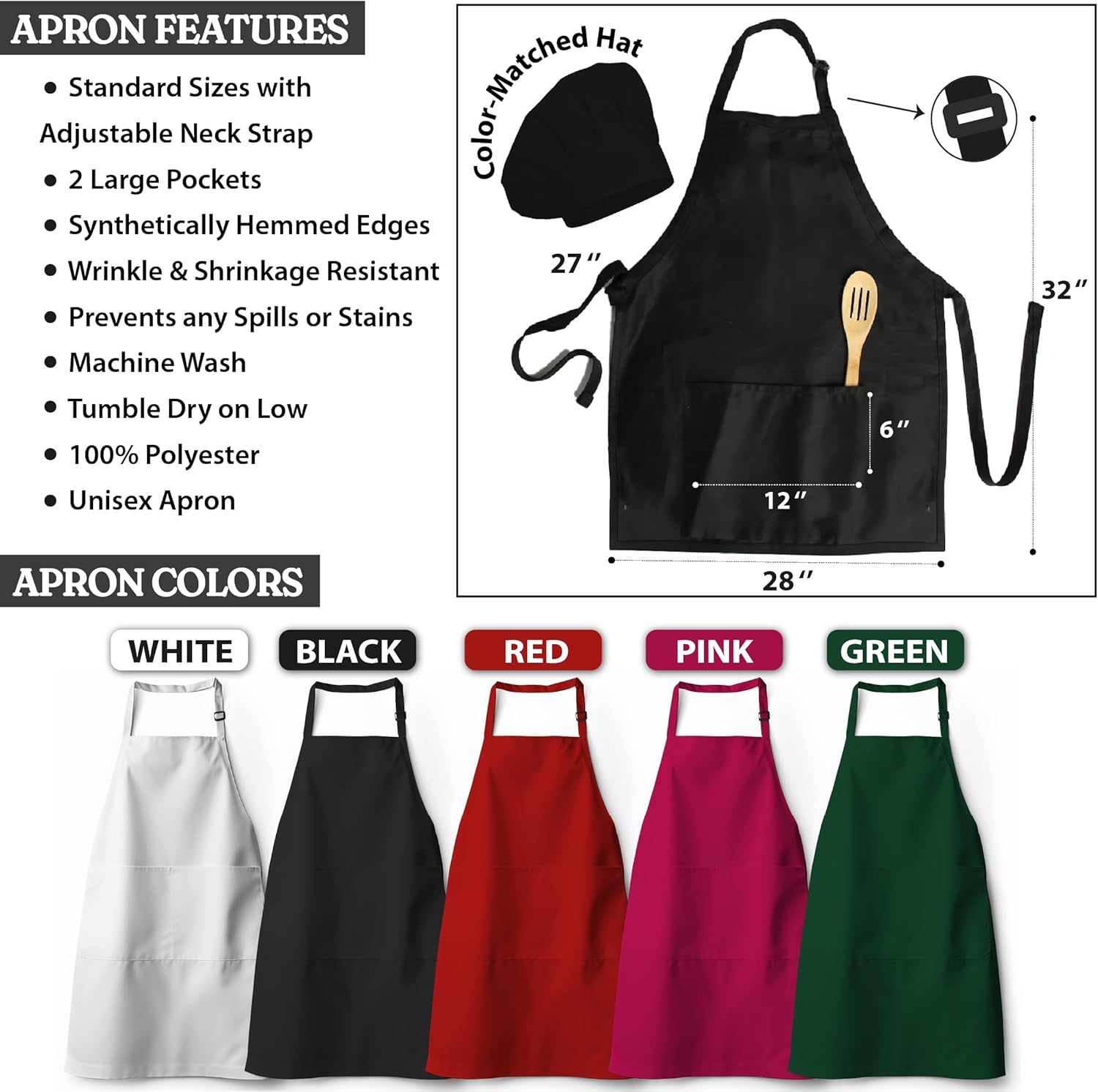 Mr and Mrs Aprons for Couples, Couple Gift for Christmas, Anniversary, Birthday, Valentines Day and Bridal Shower, Custom Wedding Gifts for Couples, Kitchen Cooking Chef Aprons and Chef Hats with Name