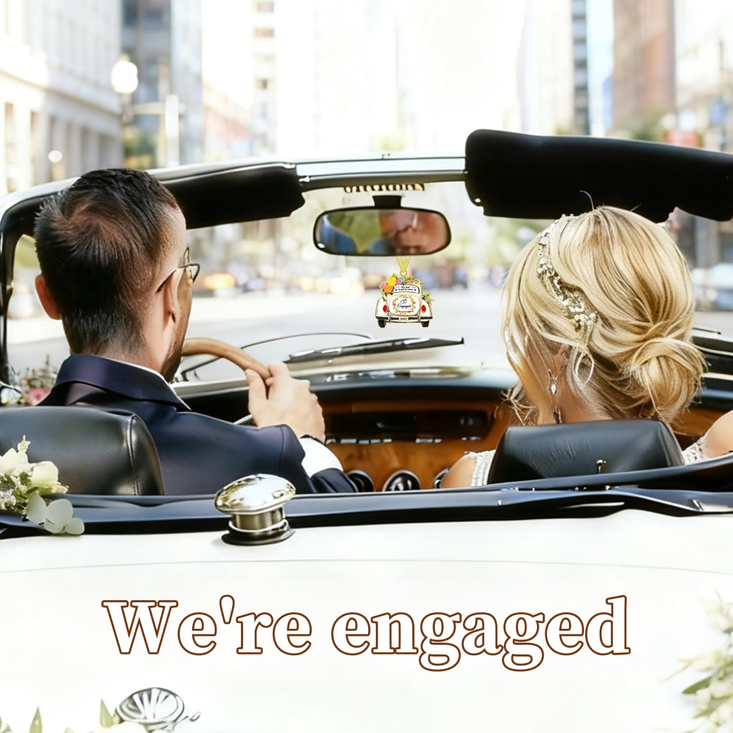 Sereney Engagement Gifts for Couples Engagement Ornament 2025, engagement Gifts for Women Best Gift for Newly Engaged Couple Bride to Be Bridal Shower Gift, Fiance, Friend, Daughter Christmas Ornamnet