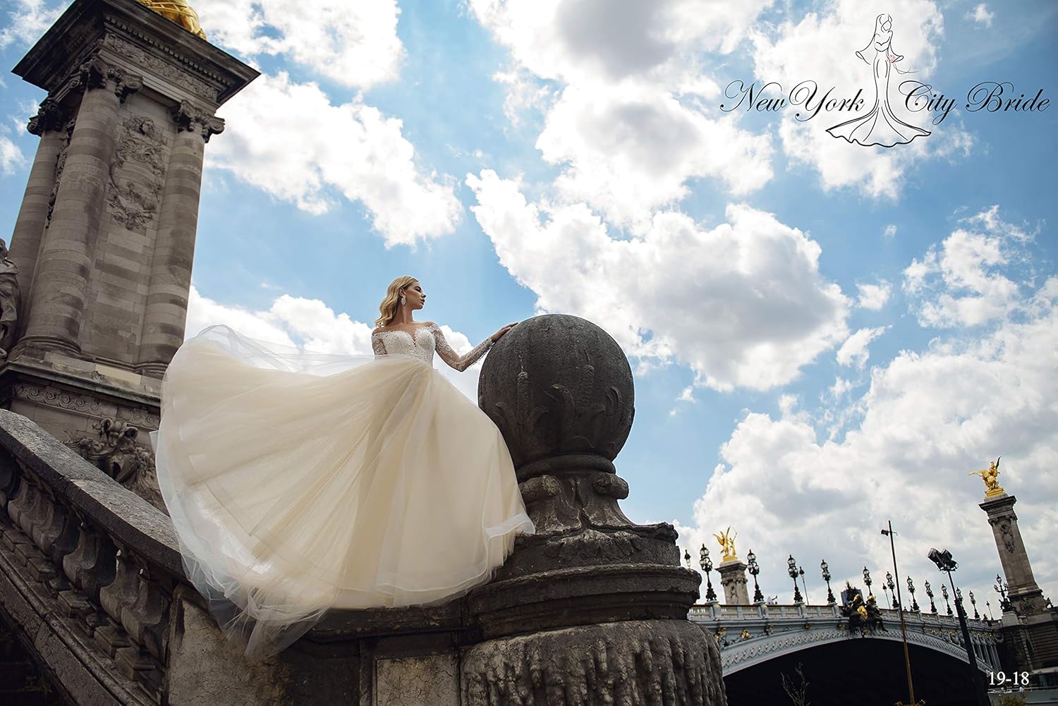 Wedding Dress with Long Sleeves Gianna,Open Back Wedding Dress,Chiffon Wedding Dress,Lace Wedding Dress,White Wedding Dress (Ivory, 6)