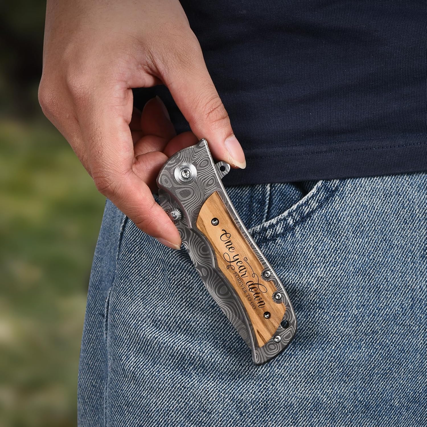 1 Year Paper Anniversary for Him, 1st Gifts Wedding Anniversary Keepsake for Men, First Anniversary Marriage Presents for Husband or Boyfriend