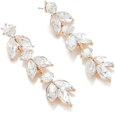 Wedding Rhinestone Dangle Earrings Elegant Bridal Crystal Drop Earrings for Women Bridesmaids Guest Party Prom