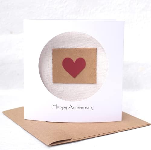 Camellia Bees 3rd Wedding Anniversary Card For Her Him, Third Year Leather Anniversary, 3 years card for Couple, Wife, Husband (03rd)