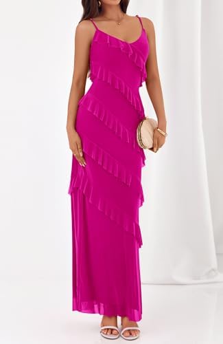 BTFBM Spring Dresses for Women 2026 Spaghetti Strap Bodcyon Solid Cocktail Wedding Guest Dress Summer Fashion Clothing