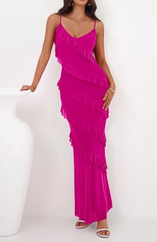 BTFBM Spring Dresses for Women 2026 Spaghetti Strap Bodcyon Solid Cocktail Wedding Guest Dress Summer Fashion Clothing