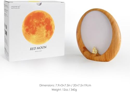 mamre Moon Lamp for Living Room, Decoration Night Light, Anniversary Valentine Gifts for Him, Mr & Mrs Signs for Wedding Table Dcor, Home Gift Xmas Gift, Newlywed Couples Under The Full Moon