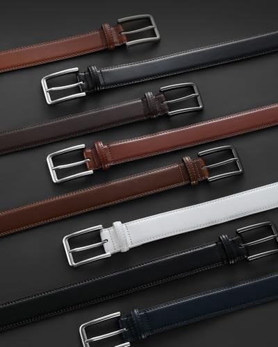 CHAOREN Mens Belt Leather – 1 3/8 Dress Belts for Men – Considerate Gift for Work Business Casual Jeans