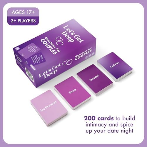 WHAT DO YOU MEME? Lets Get Deep by Relatable Valentines Day Couples Game, Intimacy Card Game with 200 Questions, Perfect for Date Nights, Girlfriend Gifts & Meaningful Couples Gifts