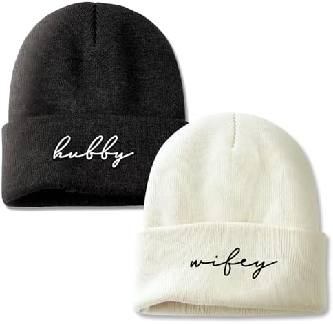 Mr and Mrs Beanies, Wedding Gifts for Couples, His and Hers Engagement Gift, Honeymoon Travel Essentials