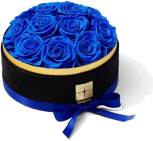 Preserved Real Roses Gift Box for Women by Floragram Eternal Flowers Dome with Velvet Box Birthday, Anniversary & Graduation Gifts Flowers for Delivery Prime Regalos para Mam