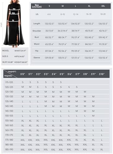 Aisbei Womens Elegant Mock Neck Slit Ruffle Bodycon Maxi Dress Evening Gowns Party Formal Wedding Guest Dresses with Cape