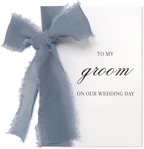 To My Groom on Our Wedding Day Card, Letter to My Groom, Wedding Day Card for Husband from Bride