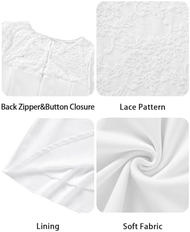 Plus Size Cocktail Dress – Lace Wedding Guest Party Crew Neck Short A Line Dresses Women