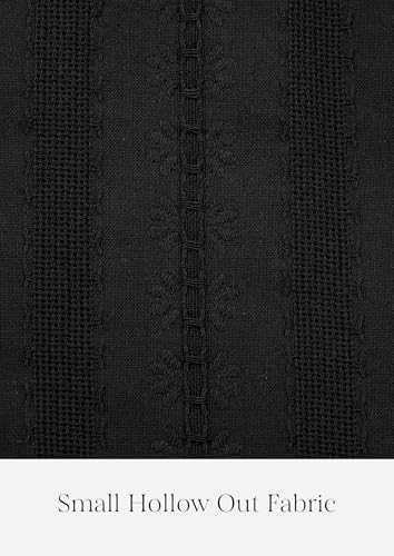 PRETTYGARDEN Spring Dresses for Women 2026 Casual Long Sleeve Smocked Ruffle Flowy Elegant Wedding Guest Maxi Dress Pockets