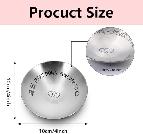 10 Year Anniversary Tin Gifts for Him Her 10 Year Anniversary Wedding Gifts for Wife Husband Couples 10th Wedding Anniversary Tin Gifts for Men Women Tin Gifts for 10th Anniversary Tenth Years Gifts