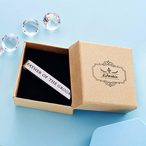 Father of the Bride and Groom Gifts – Wedding Tie Clips for Groomsmen From the Bride – Stainless Steel Tie Bars