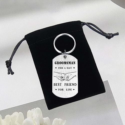 Alotozo Wedding Day Keychain – Bridal Shower Gifts for Bride Groom Groomsmen Bridesmaid Maid of Honor Father